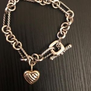 DAVID YURMAN Heart Charm Bracelet